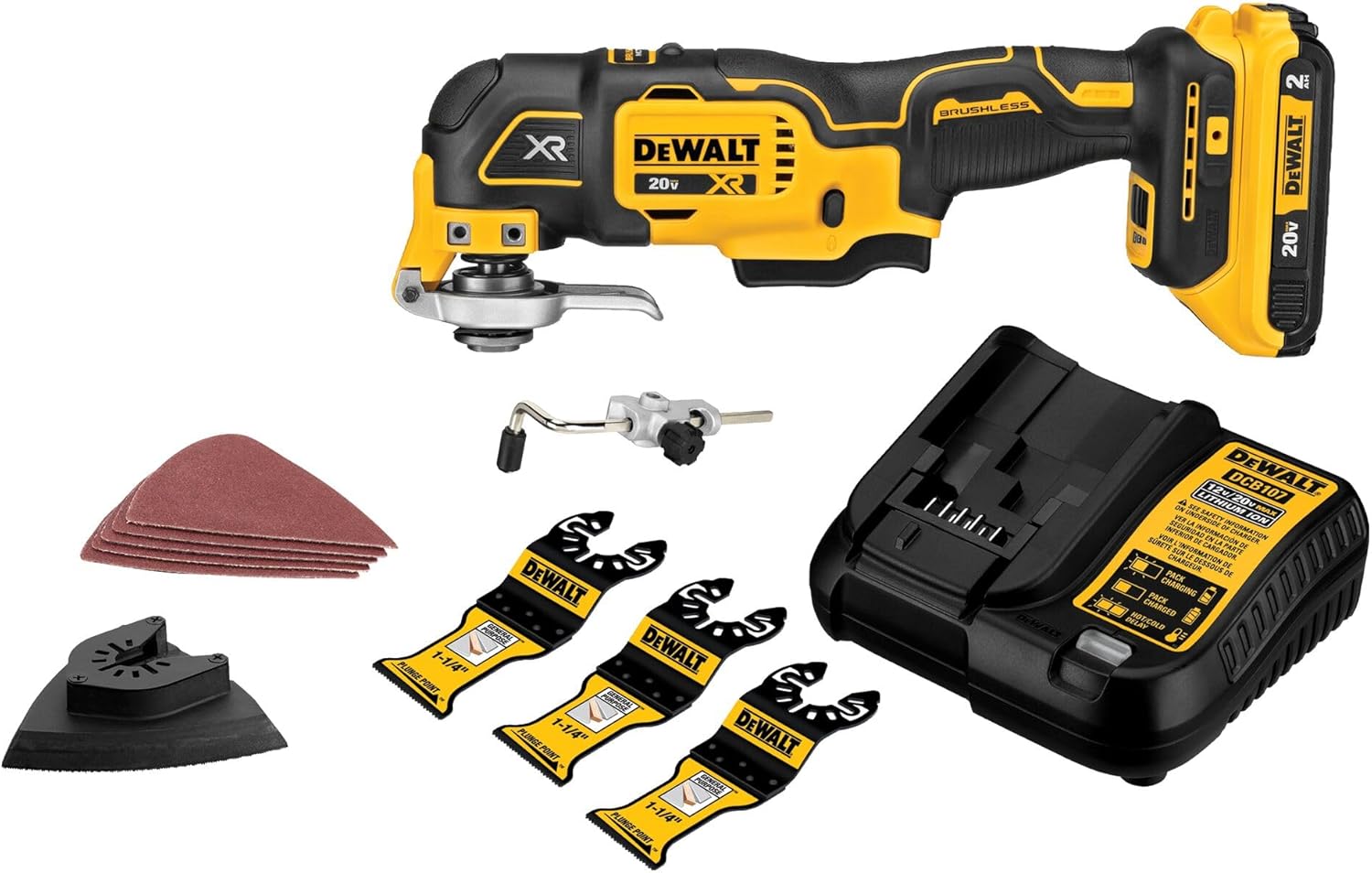 20V Cordless Oscillating Multi-Tool Kit — 3-Speed with Quick Blade Change