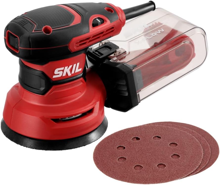 5 Inch Random Orbital Sander with Cyclonic Dust Box
