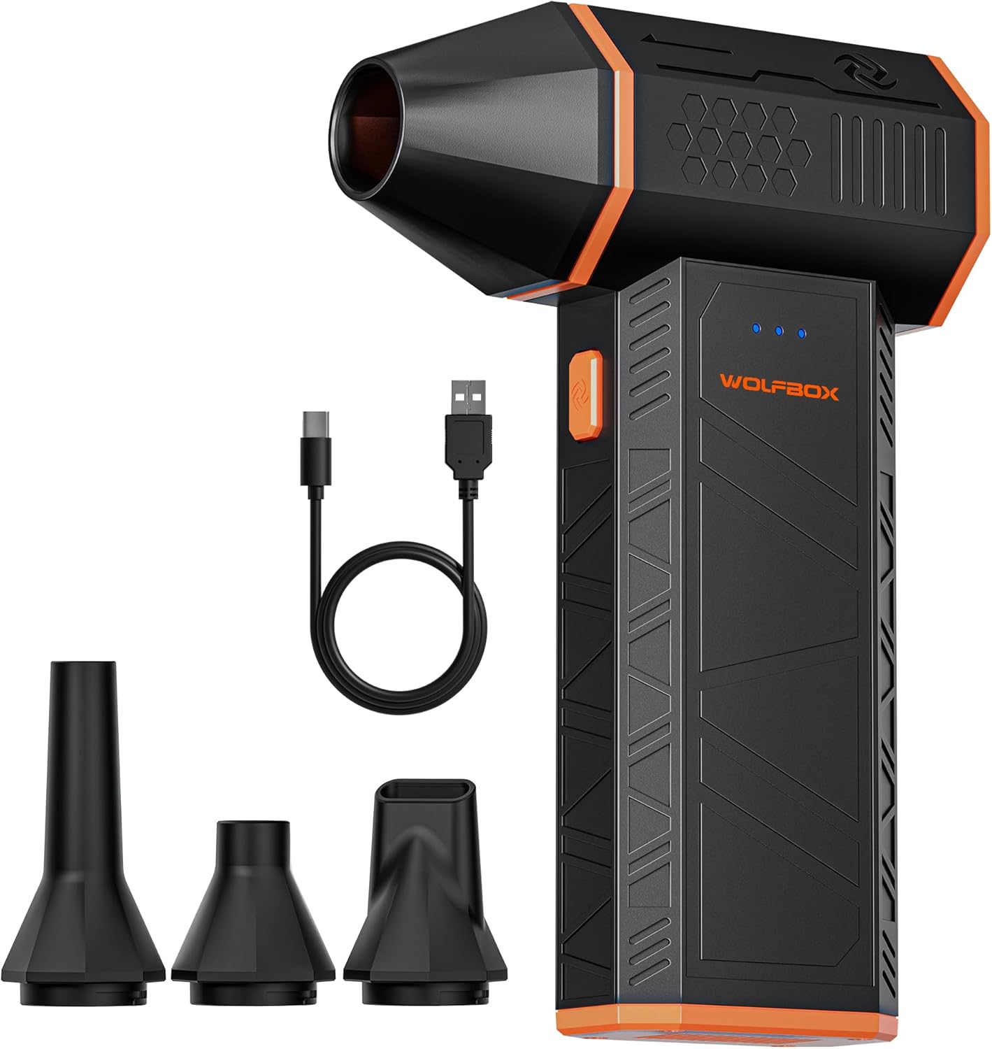 Cordless Compressed Air Duster — 110,000 RPM, 3-Speed
