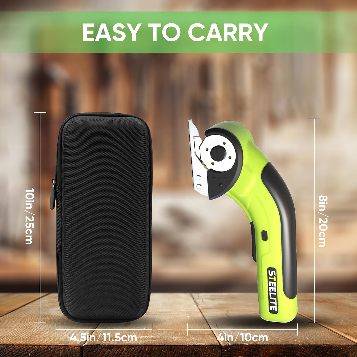 Cordless Electric Scissors 4V — Rechargeable Cardboard and Box Cutter
