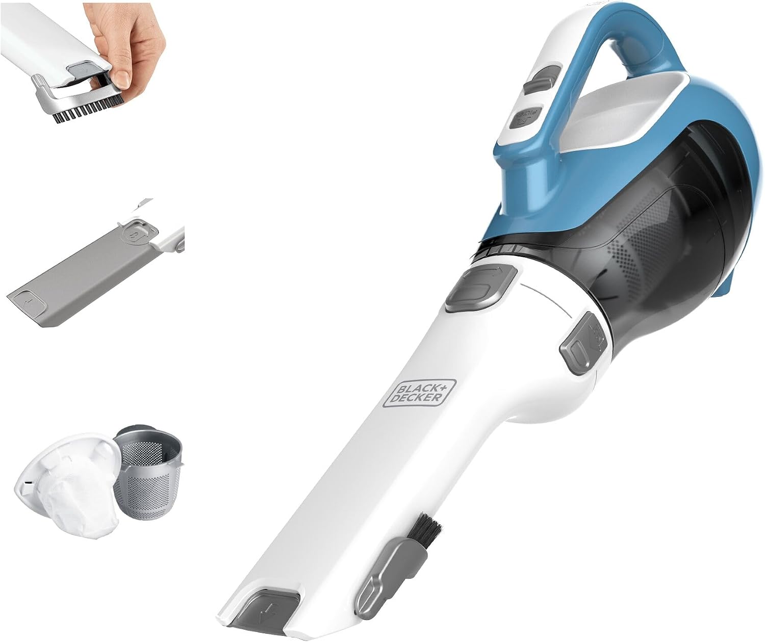 Cordless Handheld Vacuum with Crevice Tool — Home and Car