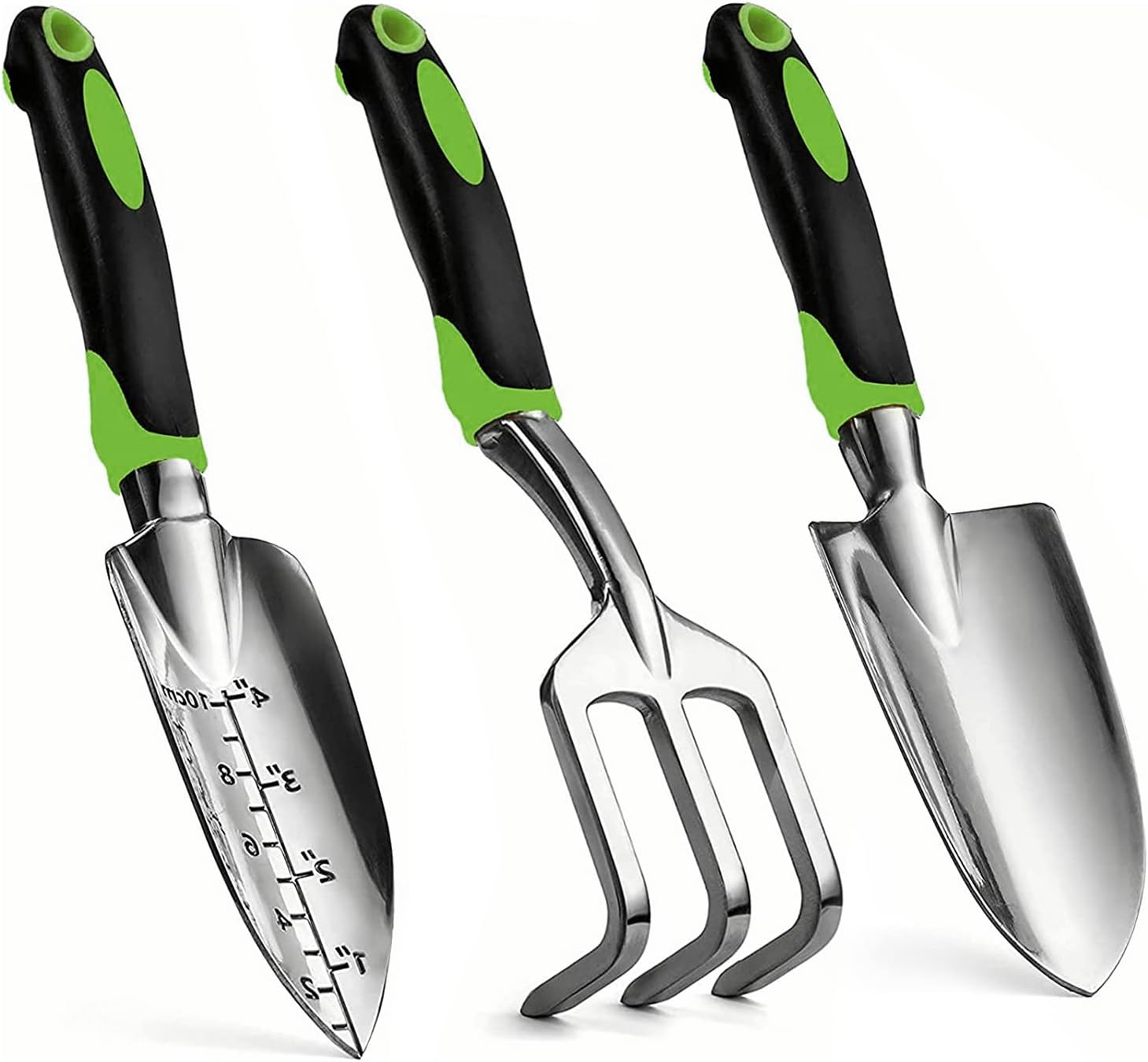 Garden Hand Tool Set — 3 Pieces, Non-Slip Ergonomic Handles