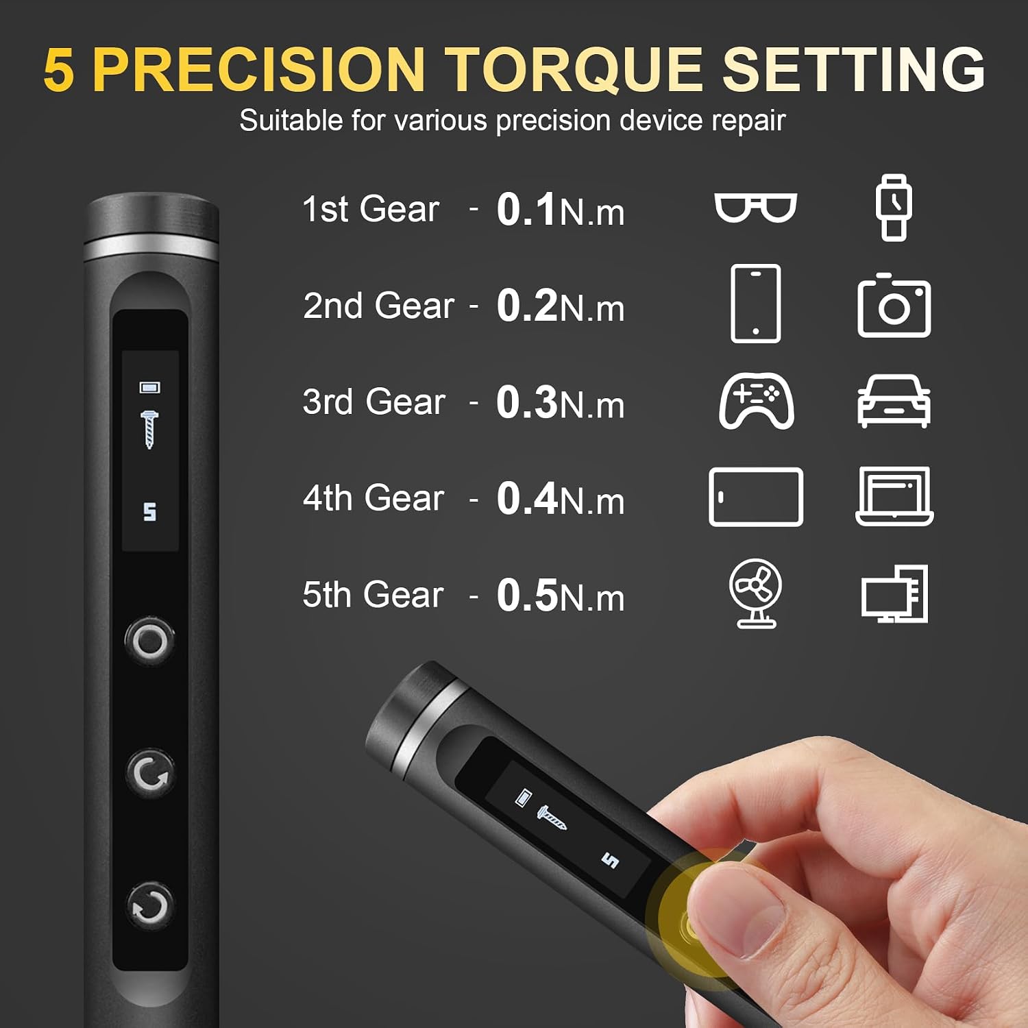 Precision Electric Screwdriver Set — 76 in 1, USB Rechargeable